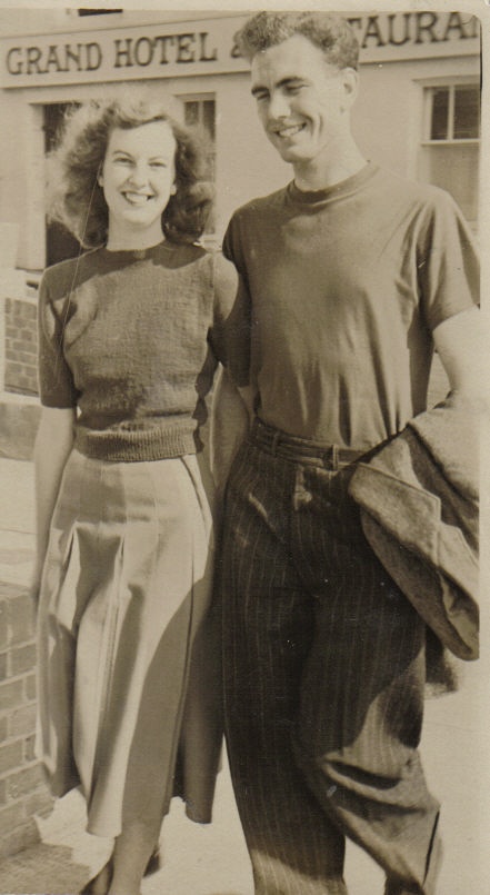 Mick & Jean in Felixstowe, 1949