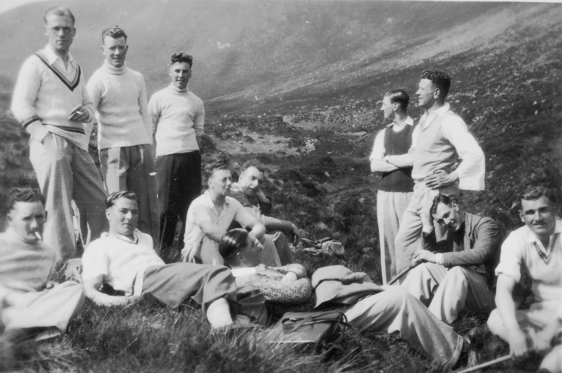 Hal & friends in the Mourne Mountains 1937