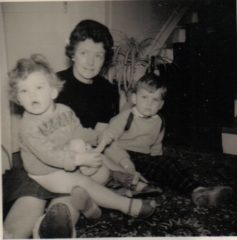 Rowena with Richard and Nicholas 1961