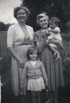 Christine with Rosaleen, Vashti and Laura