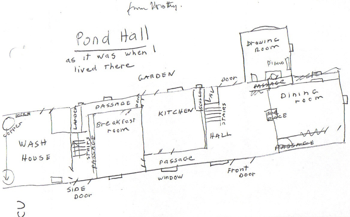 Pond Hall plan by Dorothy