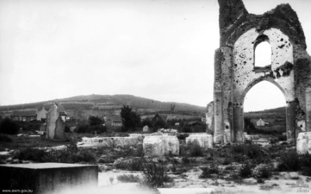 Kemmel Hill and church ruins