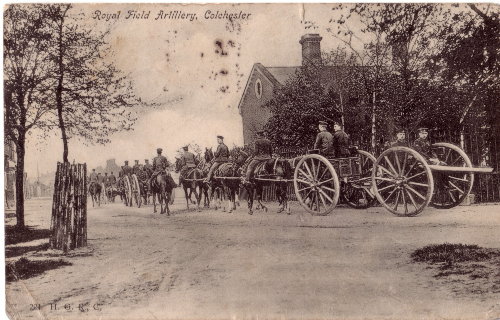 Royal Field Artillery at Colchester